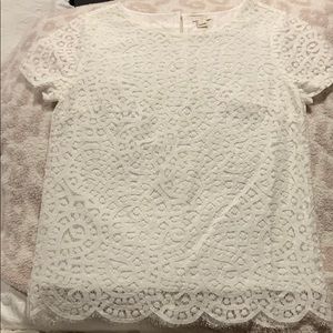 J Crew lace t-shirt